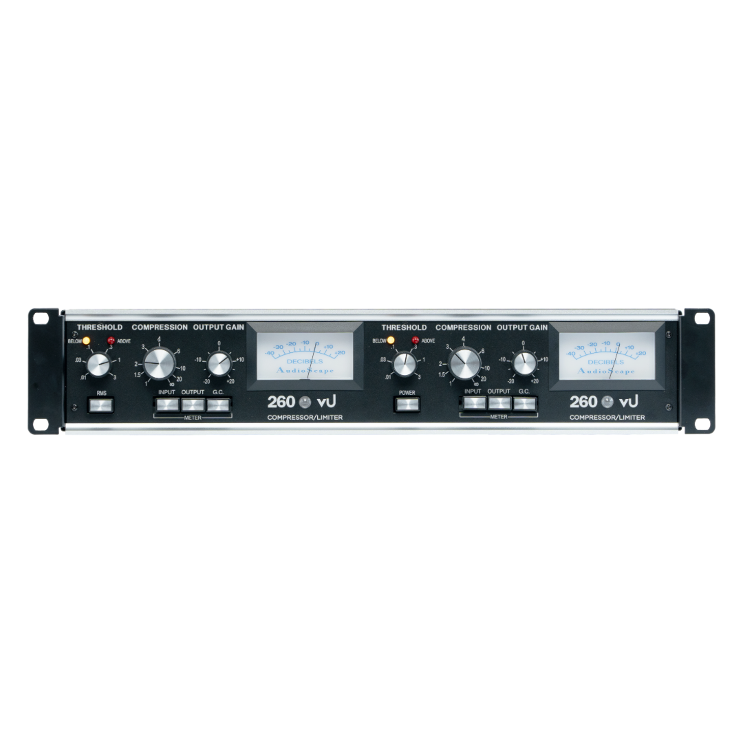 AudioScape 260VU Compressor/Limiter (B-Stock) — Vintage Pro Audio AudioScape 260VU Compressor/Limiter (B-Stock) — Vintage Pro Audio